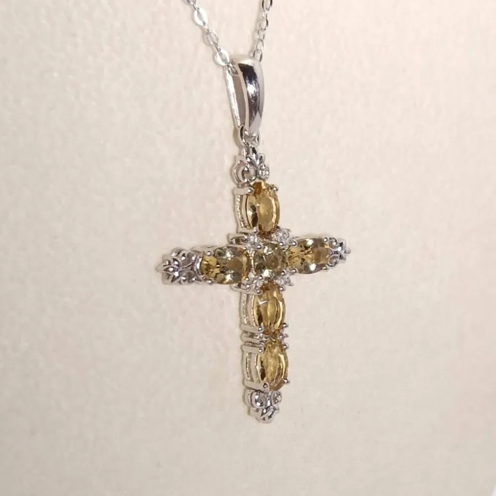 Marialite Cross Pendant and Chain made in Italy